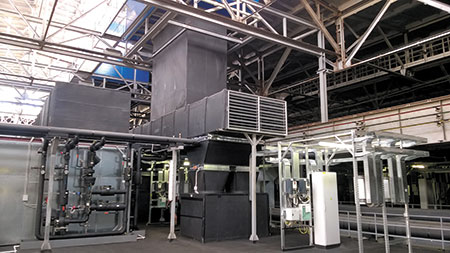 Внешний вид приточно-вытяжных установок с воздуховодами