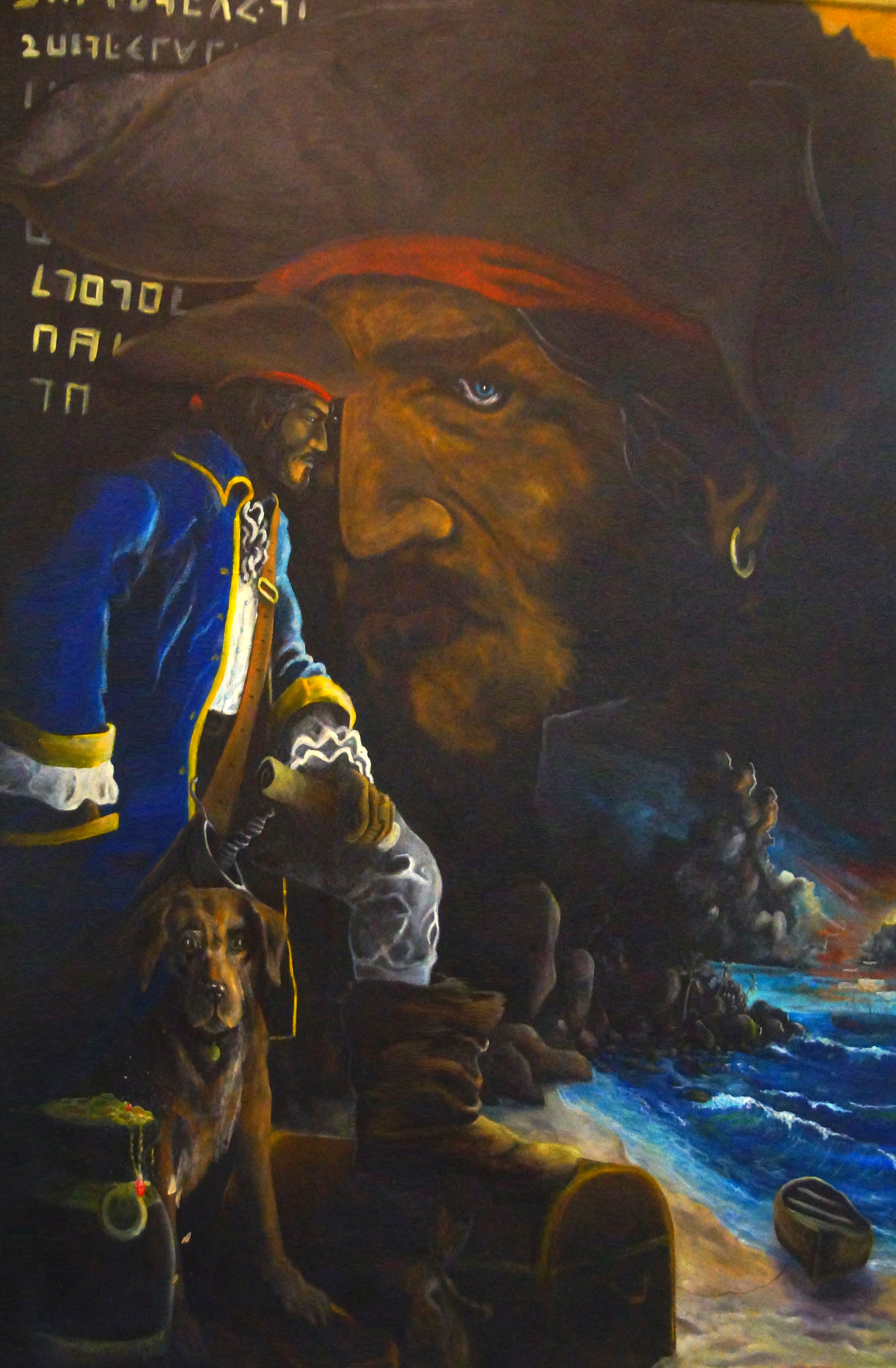 Ла Бюз. Картина из исторического музея Сейшел