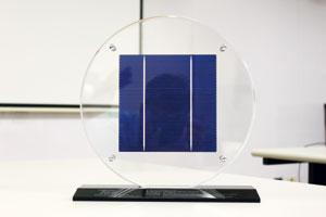 Из таких пластин поликристаллического кремния собирается солнечная панель