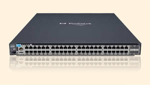 Коммутаторы HP ProCurve серии 6600 обеспечивают реверсивную продольную вентиляцию для поддержки системы горячих и холодных коридоров в ЦОДе